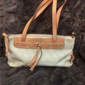 Dooney & Bourke Vintage Y2K Signature Logo Top Zip Handbag
